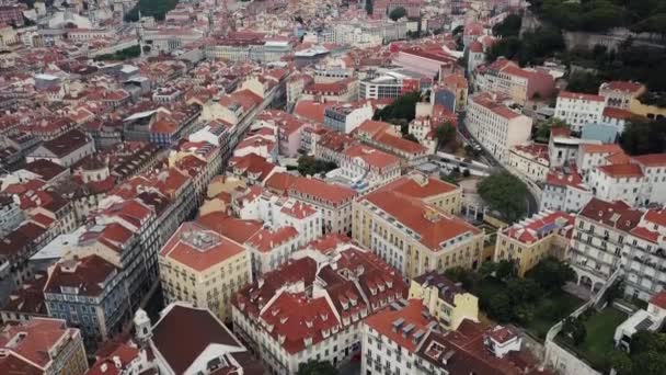 Lisboa desde una vista de pájaro — Vídeos de Stock