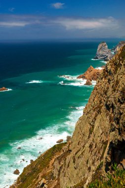 Cape Roca, Portekiz Atlantik okyanus manzarası
