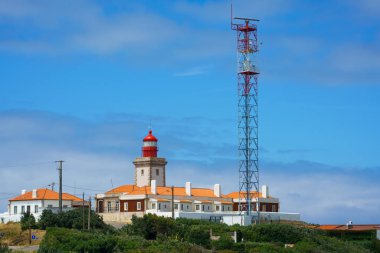 Cape Cabo Da Roca, Portekiz, kırmızı deniz feneri
