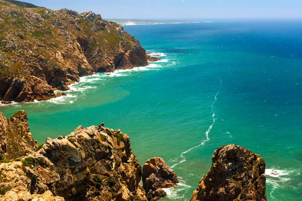Pemandangan Samudera Atlantik dari Cape Roca, Portugal — Stok Foto