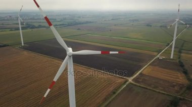 Rüzgar türbinleri, Polonya üreten enerji havadan görünümü