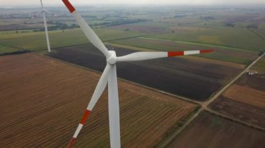 Rüzgar türbinleri, Polonya üreten enerji havadan görünümü