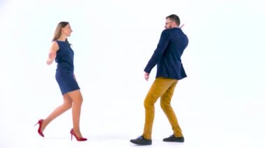 Eğleniyor profesyonel iş adamları iş Studio başarı kutluyor