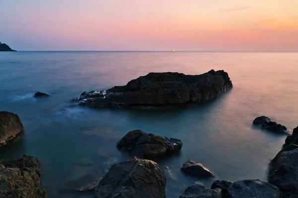 Gün batımı deniz gelgit — Stok fotoğraf