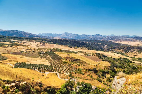 Uitzicht vanaf Ronda, Spanje — Stockfoto