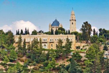 Görünümünü Dormition Kilisesi, Jerusalem, İsrail