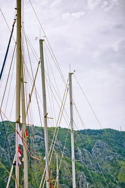 Masts of yachts — Stock Photo, Image