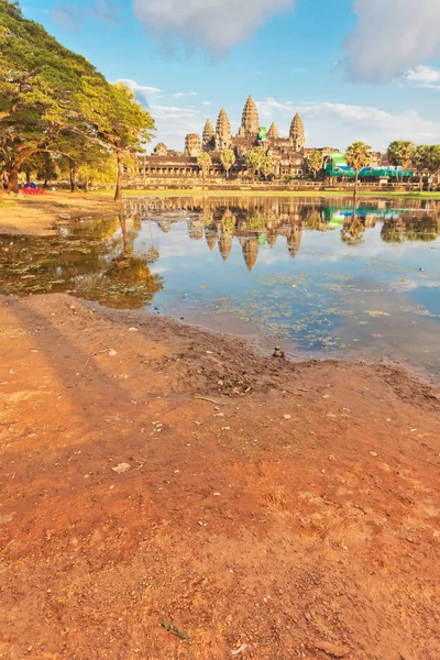 Angkor wat Tapınağı günbatımı ışığı — Stok fotoğraf