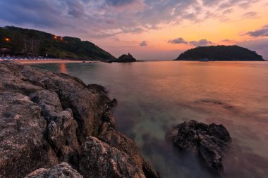 tropik gün batımı.