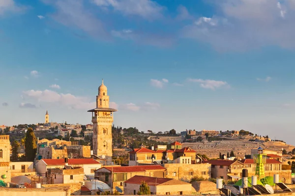 Vista su n tetti della Città Vecchia di Gerusalemme — Foto Stock