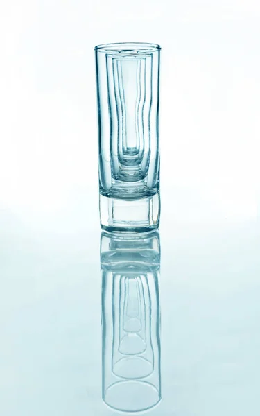 Glasögon för vodka — Stockfoto