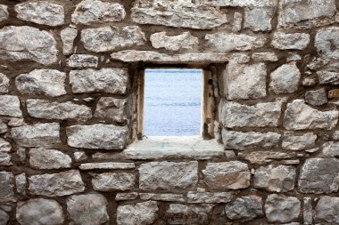 pencere manzaralı duvar eski