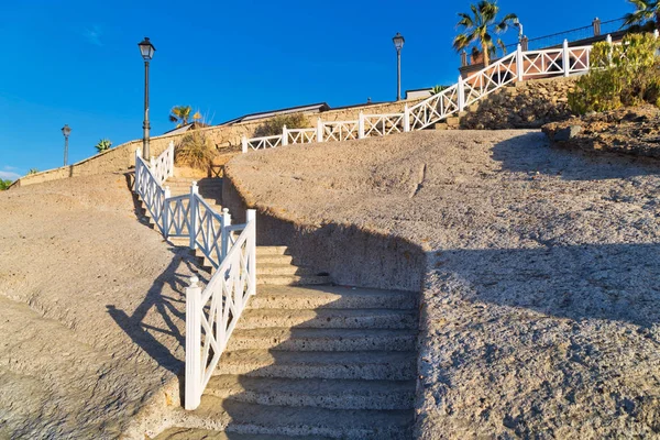 Steps on the beach in the rock — Stock Photo, Image