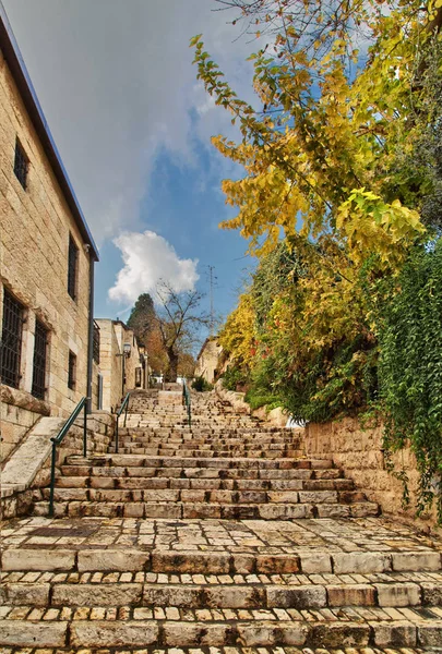 Gamla hus i Jerusalem — Stockfoto