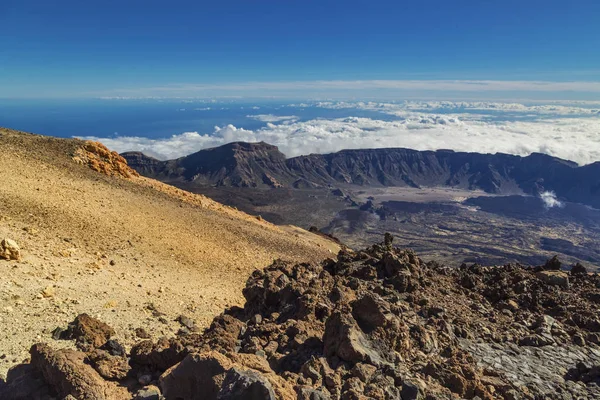 Vista desde la cima del volcán del Teide — Foto de Stock