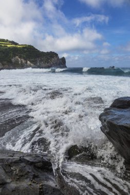  Moinhos plajı Sao Miguel Adası, Portekiz 