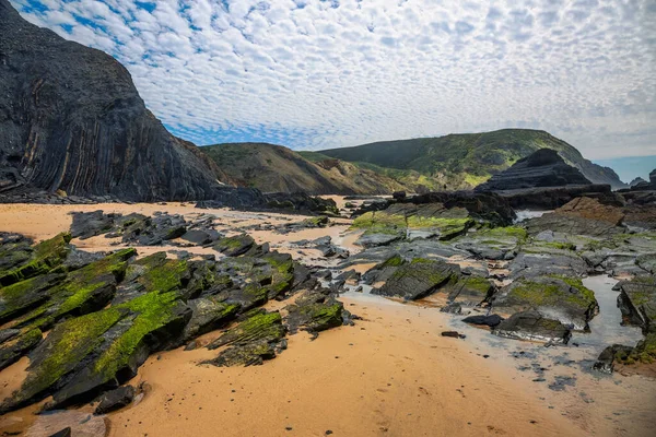 Visa Cordoama Stranden Västra Atlantkusten Algarve Regionen Södra Portugal — Stockfoto