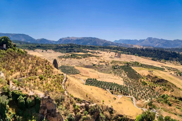 Utsikt Över Omgivningen Från Höjd Ronda Spanien — Stockfoto