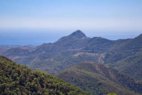 Hermoso Paisaje Con Campos Montañas Andalucía España —  Fotos de Stock