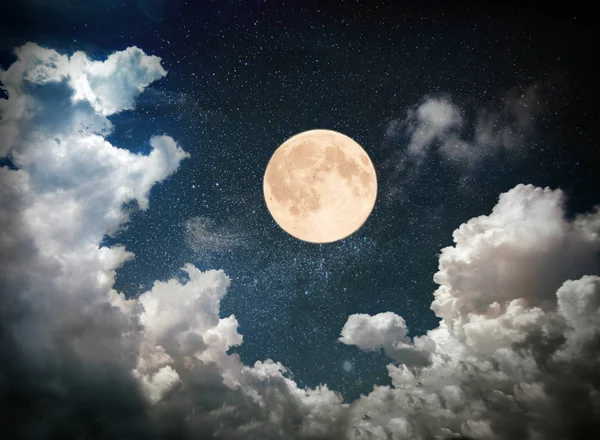 Moon in dark sky Royalty Free Stock Photos