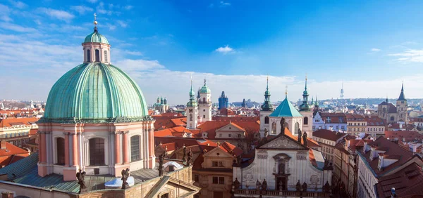 Воздушный Вид Праги Чешская Республика — стоковое фото