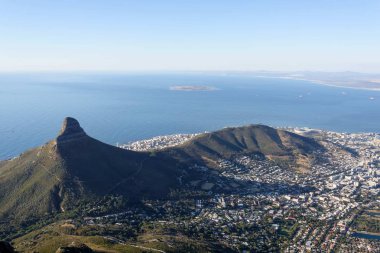 Yaz aylarında yakalanan Capetown hava panorama