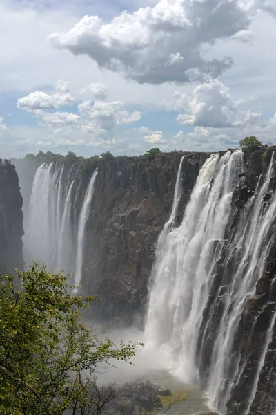 Victoria Fällt Größter Wasserfall Der Welt — Stockfoto