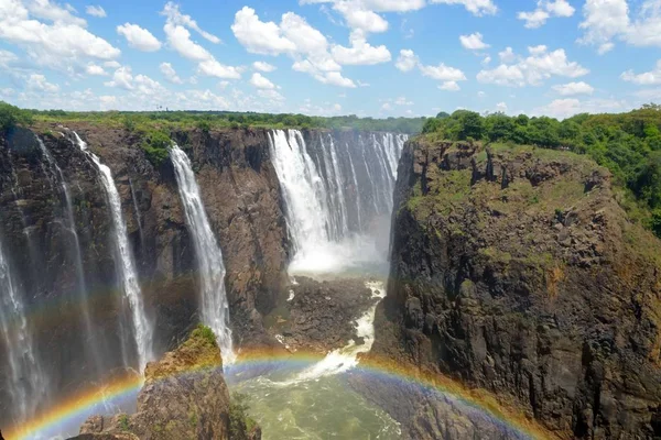 Cascada Victoria Falls Más Grande Del Mundo — Foto de Stock