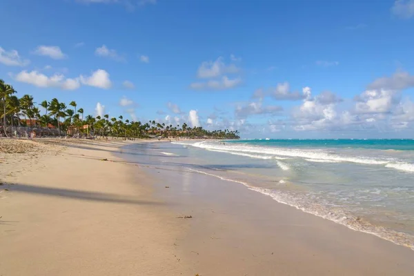 Zonnig Strand Dominicaanse Republiek Punta Cana — Stockfoto