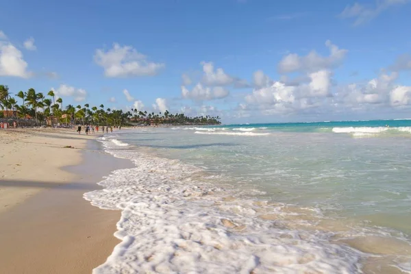 Słoneczna Plaża Republice Dominikańskiej Punta Cana Obrazek Stockowy