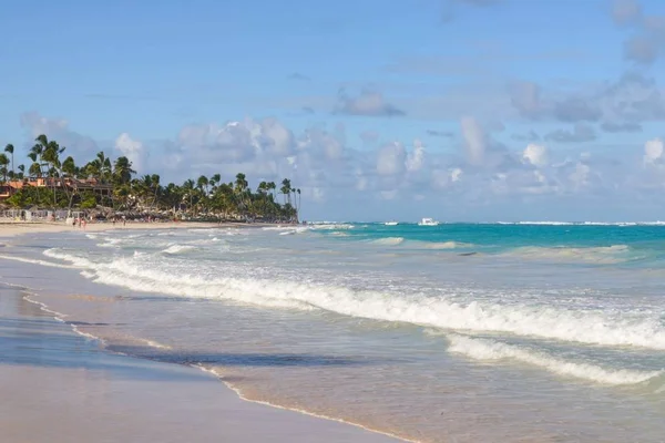 Słoneczna Plaża Republice Dominikańskiej Punta Cana Zdjęcie Stockowe