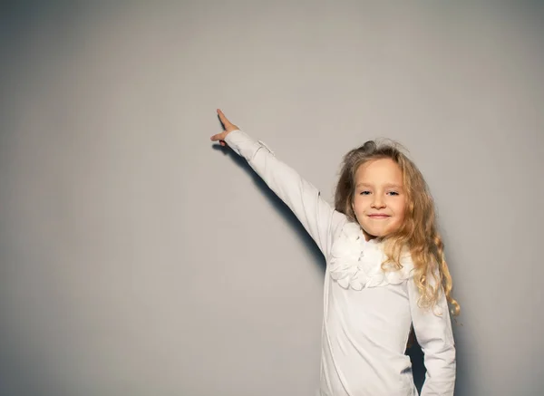 Child about school board — Stock Photo, Image