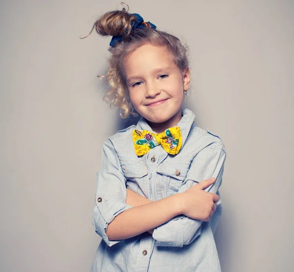Fashion child at studio — Stock Photo, Image