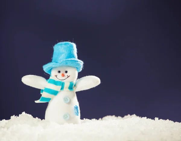Jul dekoration på snö — Stockfoto