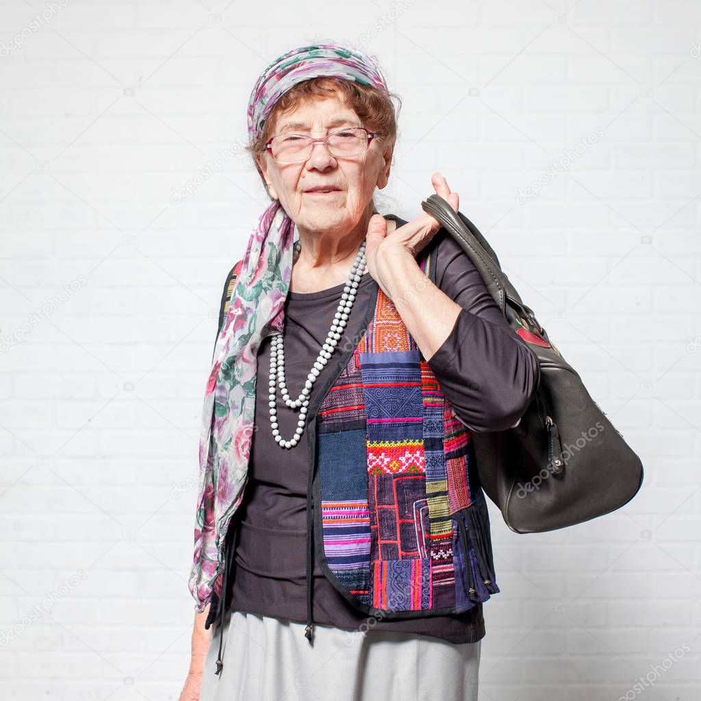 Happy Elderly woman