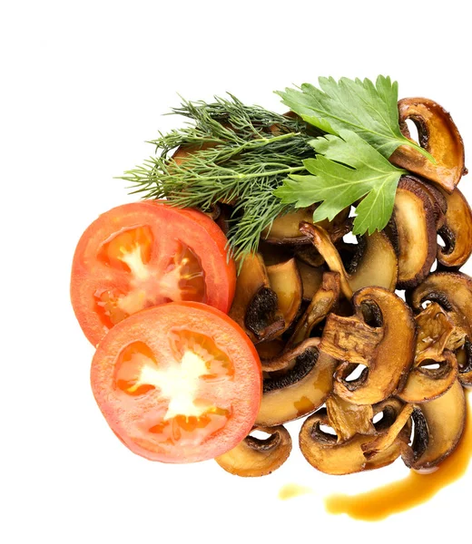 Roasted mushrooms closeup — Stock Photo, Image