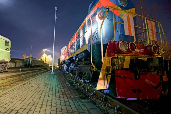 Радянські локомотив поїзд — стокове фото