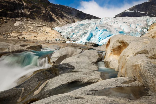 Norveç'te Nigardsbreen Buzulu — Stok fotoğraf