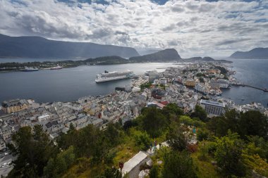 Alesund şehir manzarası