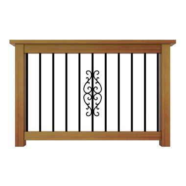 Dekor metal Tırabzan ayakları ile Ahşap korkuluk