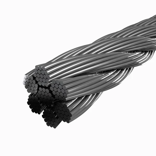 Paquete de alambres de acero Imagen de stock