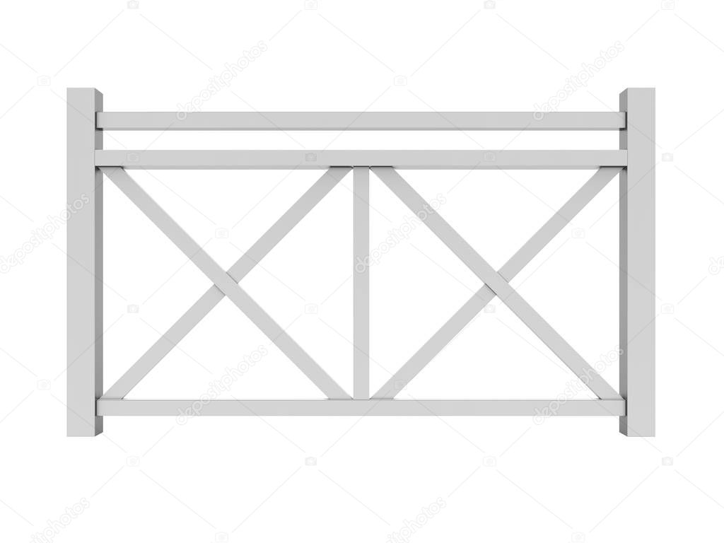 White metal design design railing
