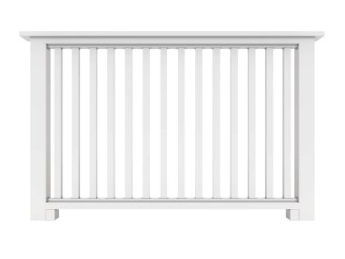 Beyaz Ahşap korkuluk ahşap Tırabzan ayakları 3d modeli ile render