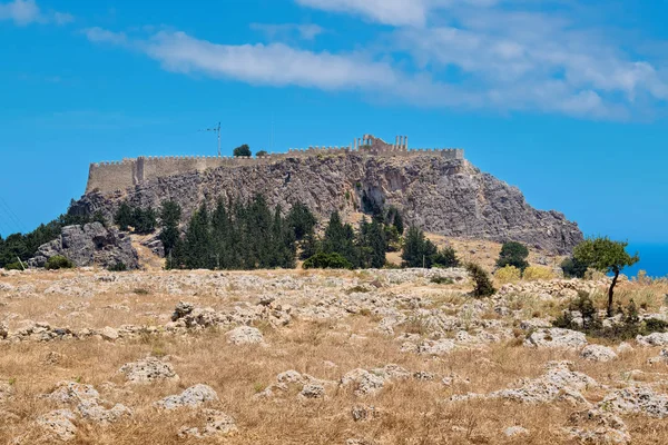 Lindos. Rhodos Eiland, Griekenland — Stockfoto