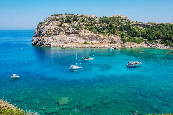 Anthony Quinn Bay. Rhodes, Grécia — Fotografia de Stock