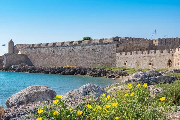 Crusader fortress of Rhodes. Greece — Stock Photo, Image
