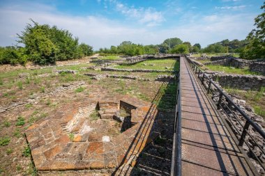 Piskoposluk Basilica. Arkeolojik Park Dion, Yunanistan