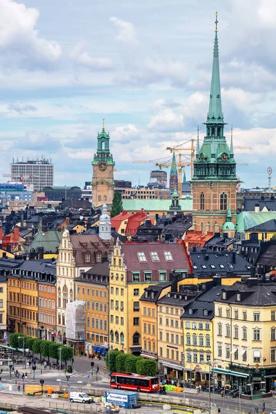 Pohled z gamla stan. Stockholm, Švédsko — Stock fotografie