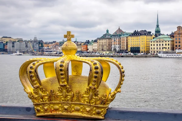 Couronne d'or à Stockholm. Suède — Photo