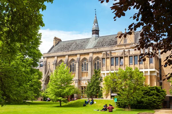 Studenter i Balliol College. Oxford, England — Stockfoto